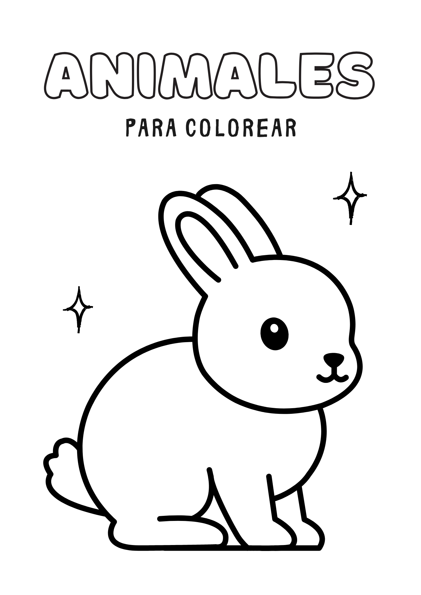 Dibujos Infantiles Animales para Colorear